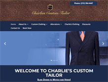 Tablet Screenshot of charliescustomtailor.com